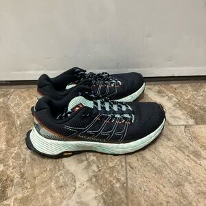 Merrell Moab Flight Floatpro Trail Running Shoes Women's 9 Hiking Sneakers Blue